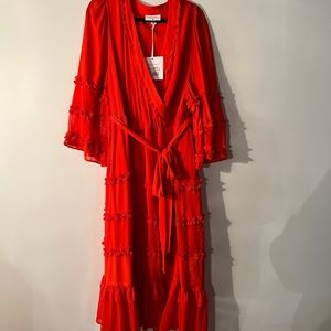 NWT Target Alexis Red Ruffle Dress 2X